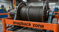 avoid snapback zone hazards