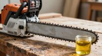bar oil causes chainsaw halt