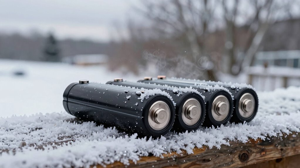 cold slows battery reactions