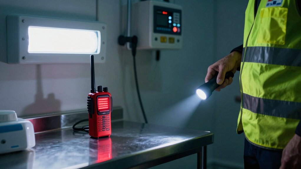 ensure emergency lighting readiness