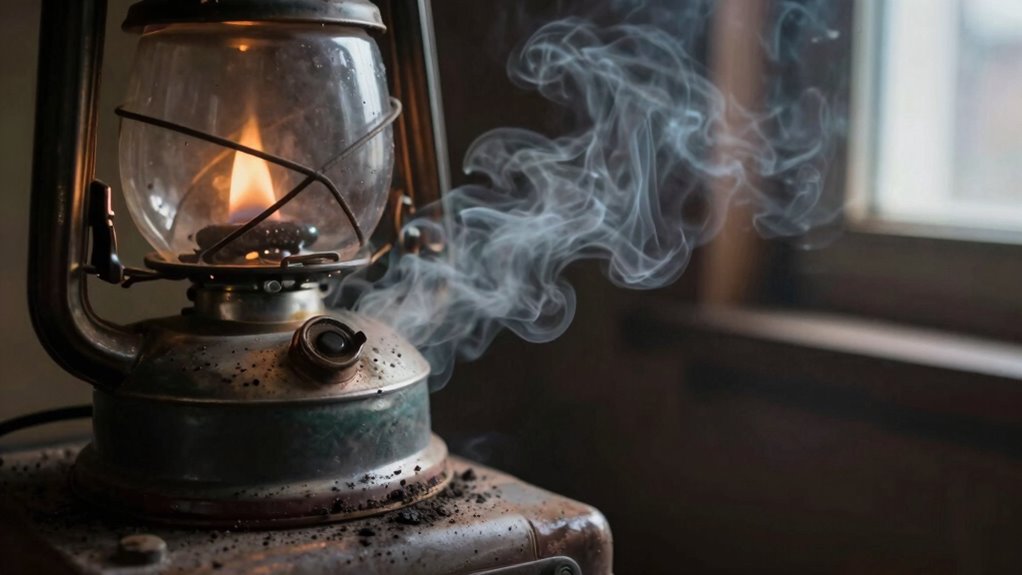 heater soot odor ventilation