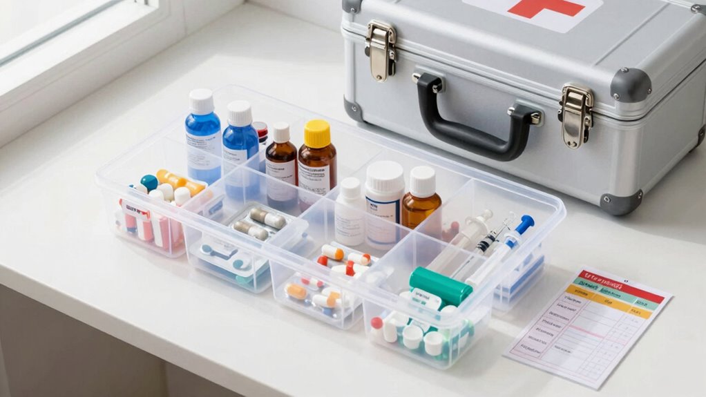organize store label medications