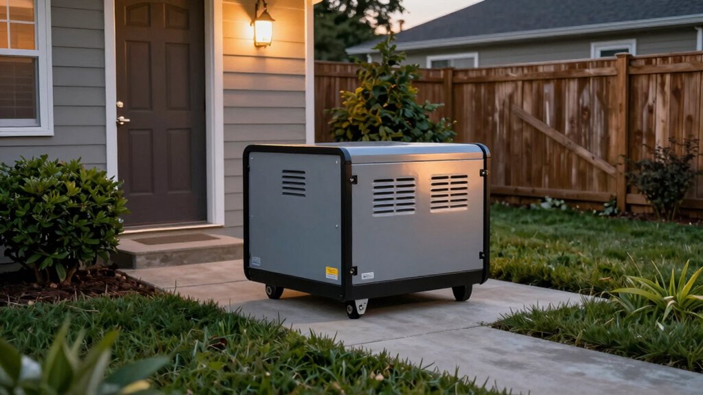 place generator safely outdoors