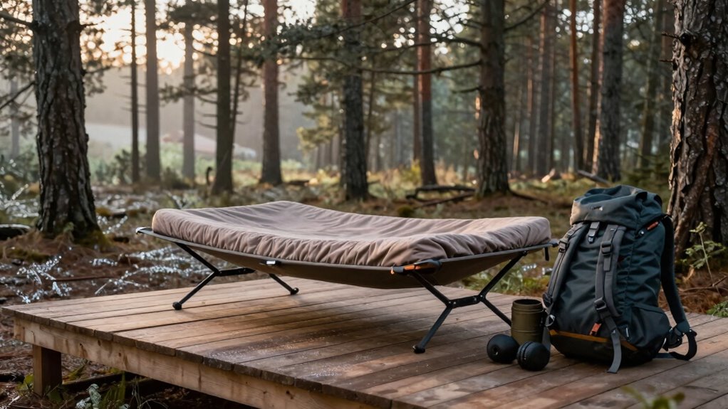 proper camp cot setup