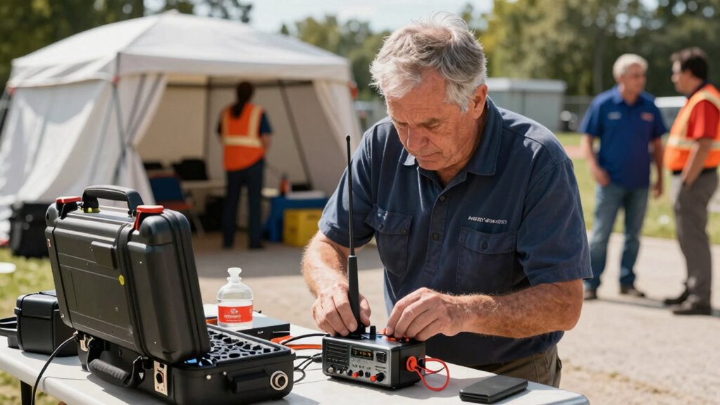 quick emergency radio setup
