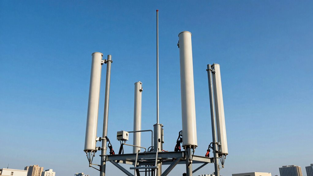 safe high antenna mounting