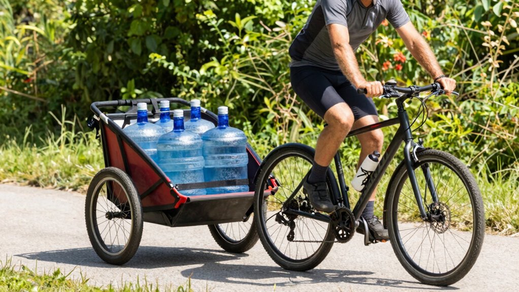 safe water trailer riding
