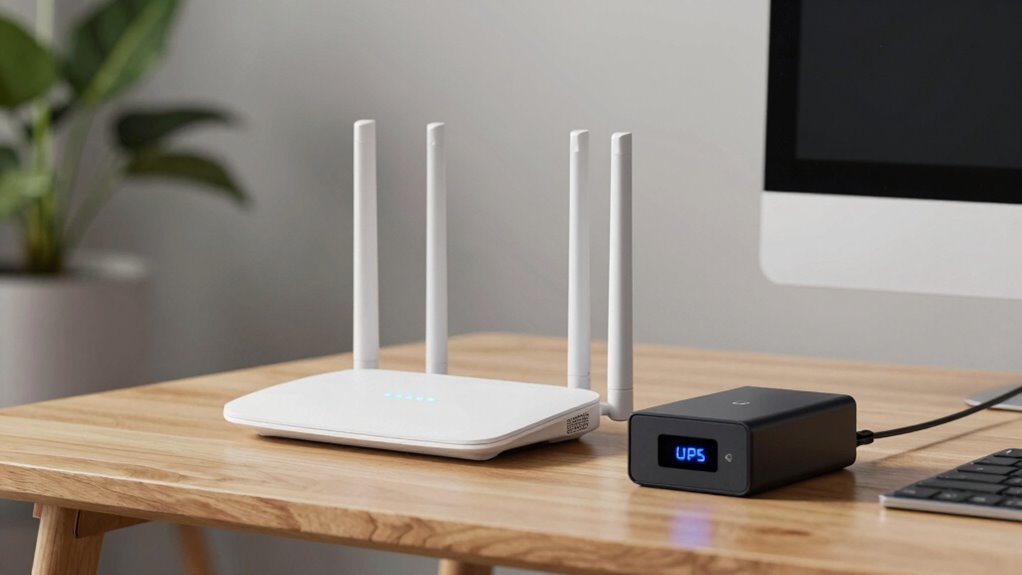 small router with ups