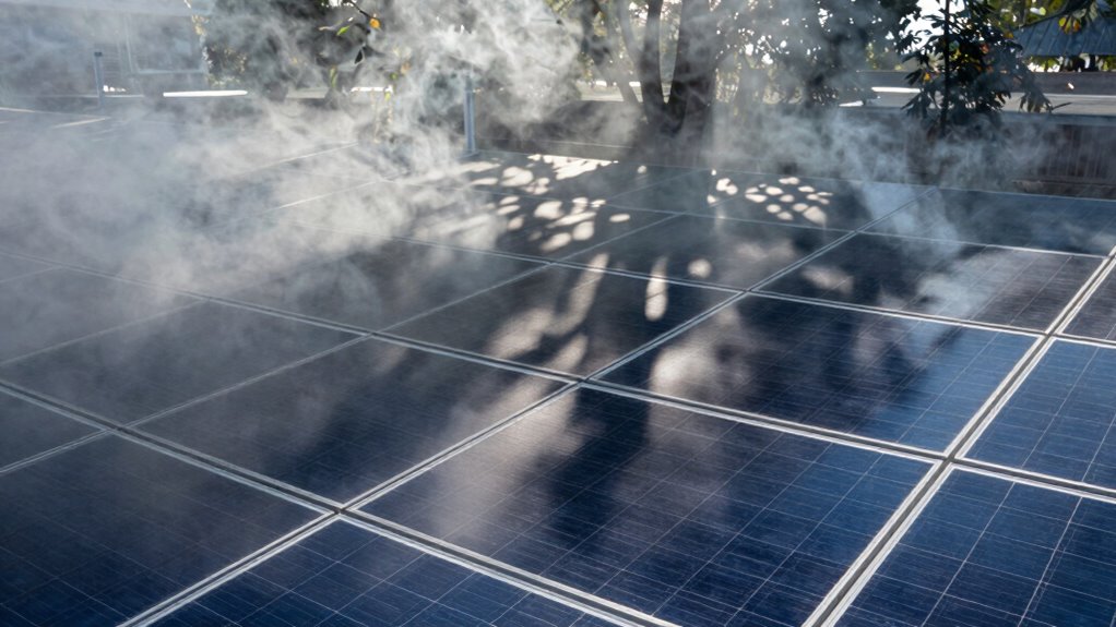 smoke and shade reduce solar output
