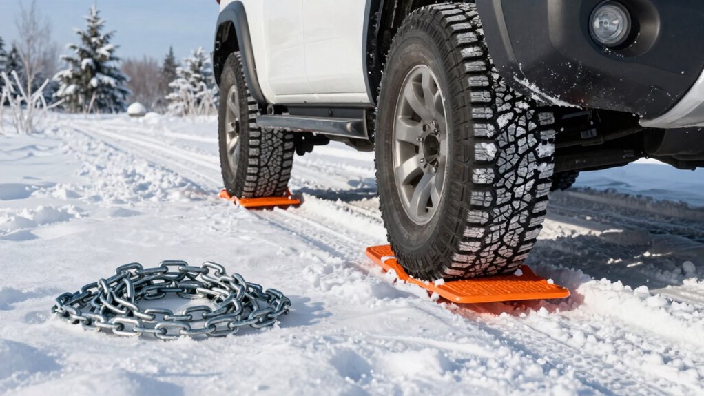 snow traction methods comparison