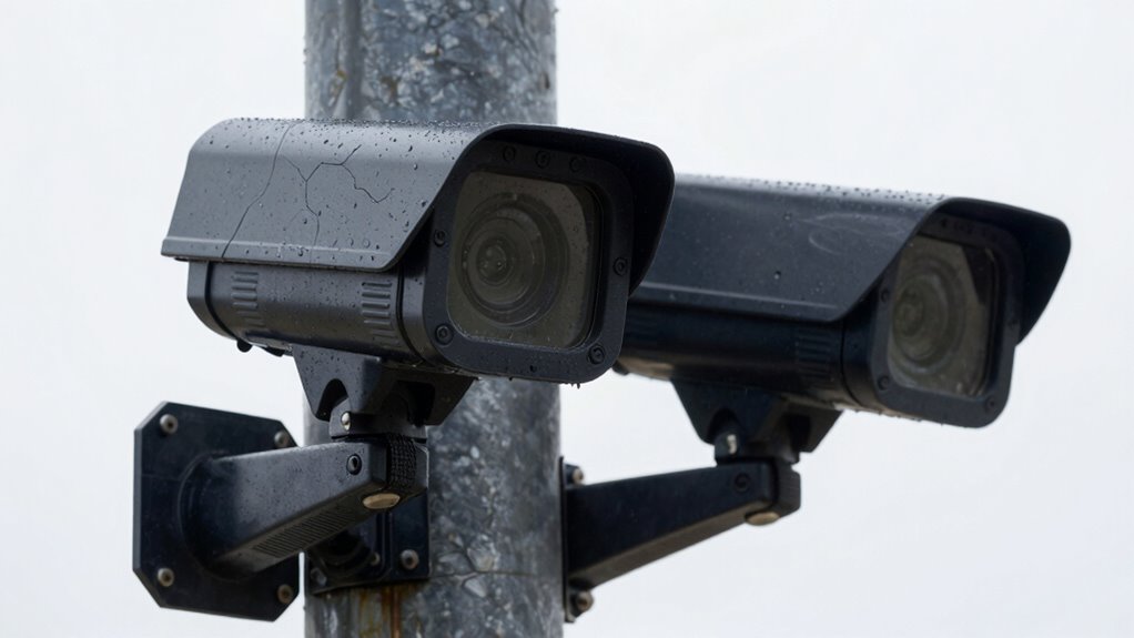 weatherproof and vandal resistant features