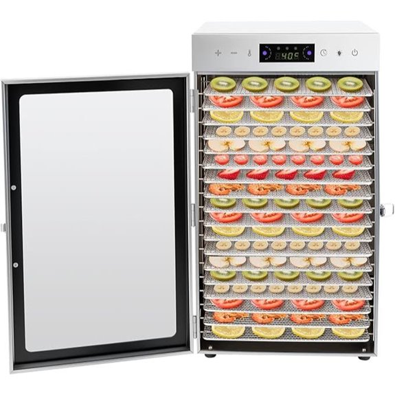 18 tray adjustable dehydrator