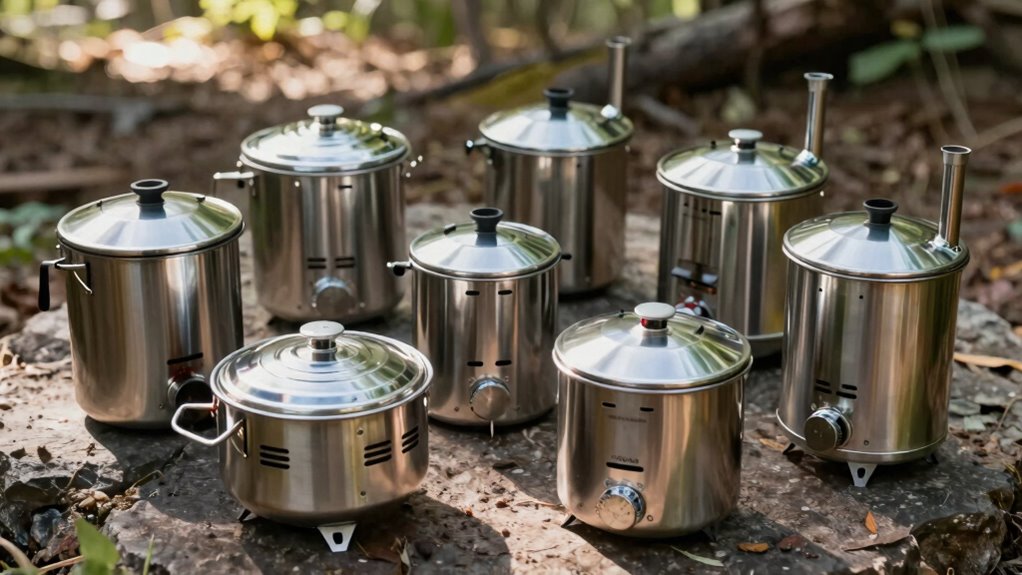 top stainless steel tent stoves