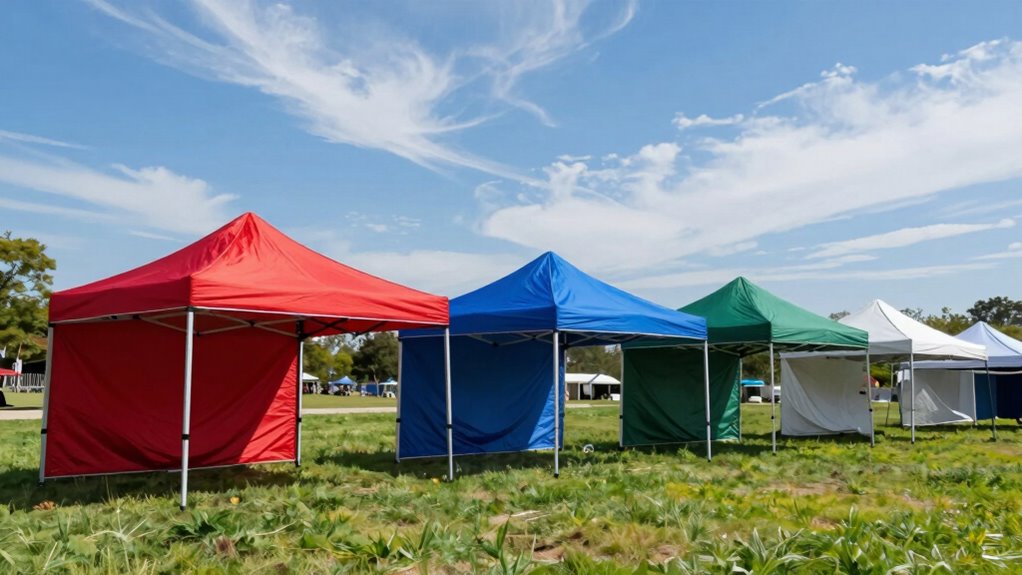 top wind resistant canopies
