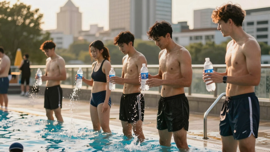 Feels like a reset, say Londoners as they cool off with morning swim