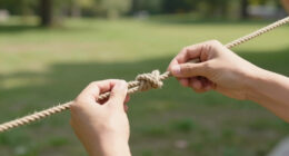 Learn How To Tie A Square Knot, The Fastest Way To Join Two Lengths Of Rope