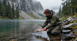 A Secret Lake, A Sheer Cliff, And 19-Inch Trout Nobody Could Identify