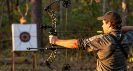 Compound Bowhunter Tags 22-Point Velvet Buck Before His Wife Could Get A Shot With Her Recurve