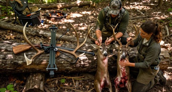 Maryland Crossbow Couple Doubles On Big Bucks The Same Evening