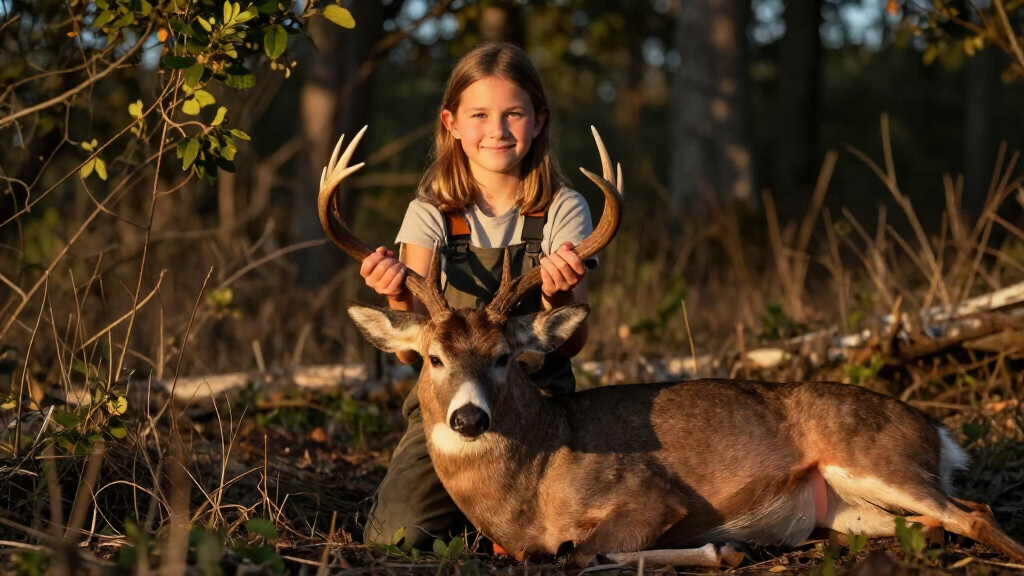 This 11-Year-Old Shot A Giant Velvet Buck On Her Birthday