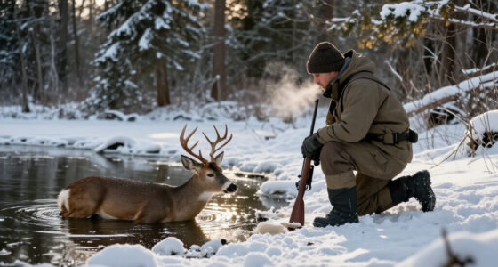 A Hunter’s Ethical Dilemma: The Buck I Was Snow Tracking Broke Through The Ice