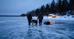 My Ice Fishing Buddies And I Got Trapped On The Water. One Of Us Didn’t Make It